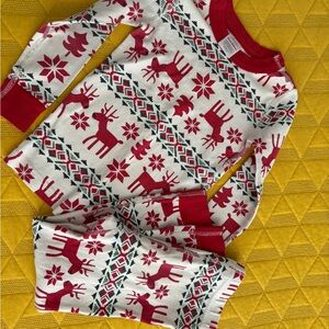 Hanna Andersson Red and White Patterned Pajama Top